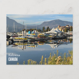 Postkarte des Sees Okanagan in Kelowna, Kanada