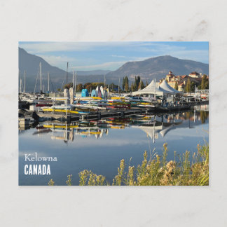 Postkarte des Sees Okanagan in Kelowna, Kanada