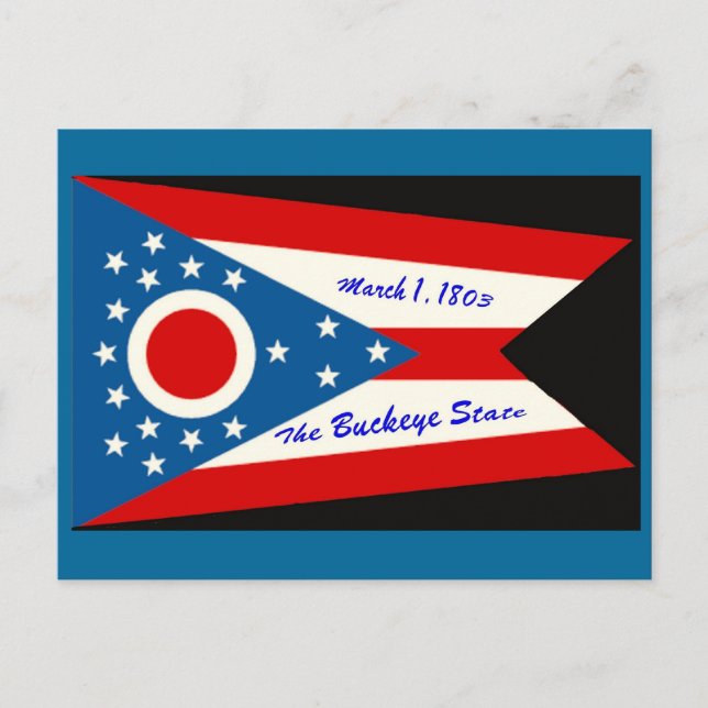 Postkarte des Staates Ohio (Vorderseite)