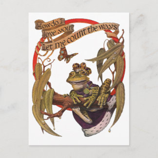 Postkarte des verzauberten Froschprinzen