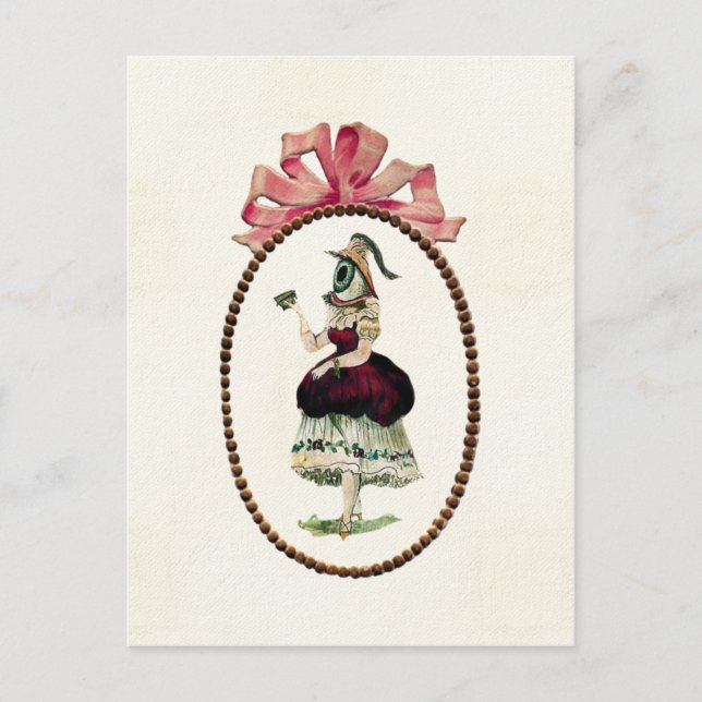 Postkarte des weiblichen Auges (Vorderseite)