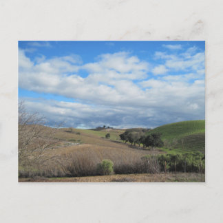 Postkarte des Weingutes Paso Robles im Januar