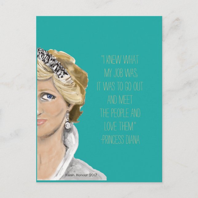 Postkarte Diana (Vorderseite)