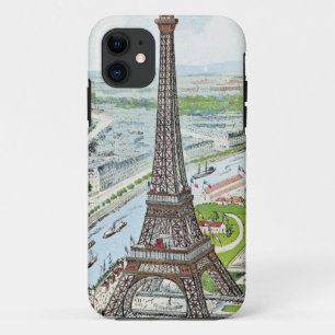 Postkarte, die den Eiffelturm darstellt Case-Mate iPhone Hülle