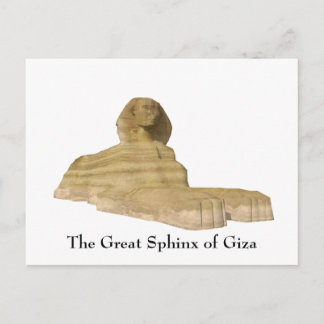 Postkarte: Die große Sphinx von Gizeh Postkarte