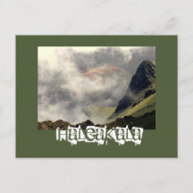 POSTKARTE: "DIE HALEAKALA STEIGT DURCH DIE KLOUDS 