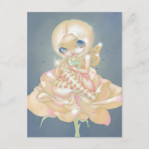 Postkarte "Die kranke Rose"