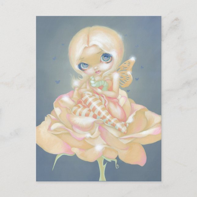 Postkarte "Die kranke Rose" (Vorderseite)