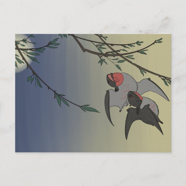 Postkarte Dinosaur - Anurognathus (Vorderseite)