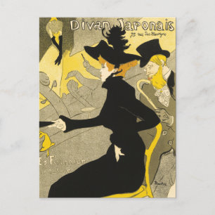 Postkarte: Divan Japonais von Toulouse-Lautrec Postkarte
