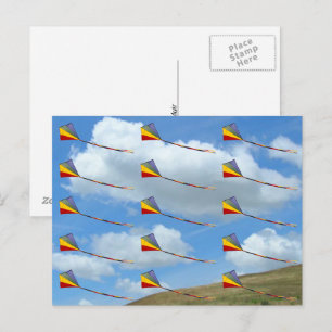 Postkarte - Drachen in Formation