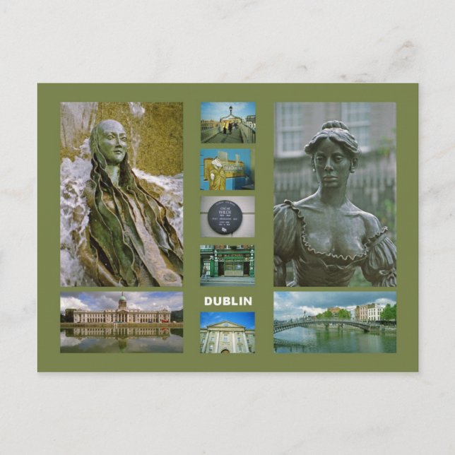 Postkarte Dublin (Vorderseite)