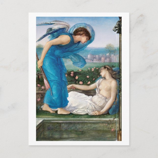 POSTKARTE : ED. BURNE - JONES : CUPID + PSYCHE  (Vorderseite)
