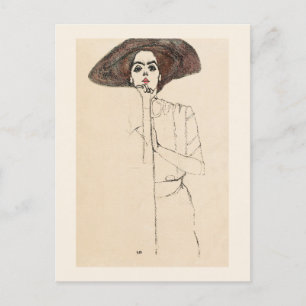 POSTKARTE: EGON SCHIELE: PORTRAIT DER FRAU 1910 POSTKARTE
