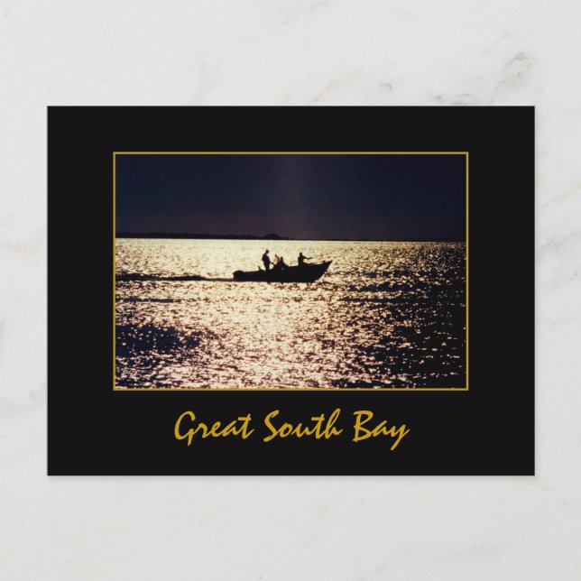 Postkarte "Einzelboote bei Twilight" (Vorderseite)