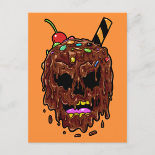 Postkarte Eiscreme Skull