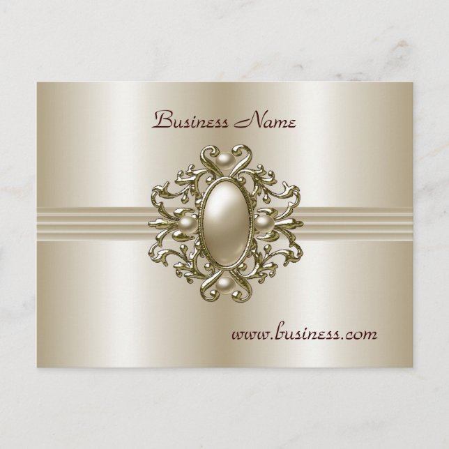 Postkarte Elegante Pearl Gem (Vorderseite)