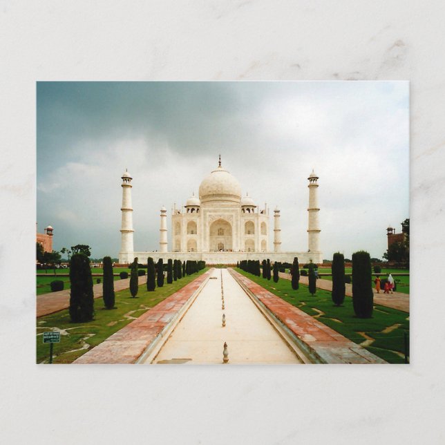 Postkarte En Route nach Taj Mahal, Agra, Indien (Vorderseite)