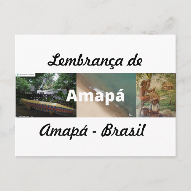 Postkarte Erinnerung an Amapá (Vorderseite)