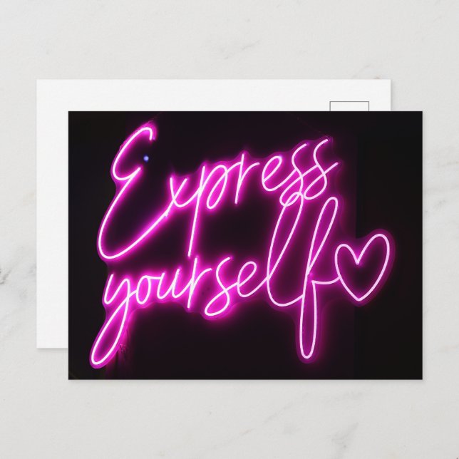 Postkarte "Express-Youself" - Postkarte (Vorne/Hinten)