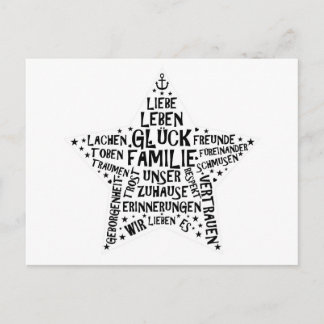 Postkarte "FAMILIENSTERN"