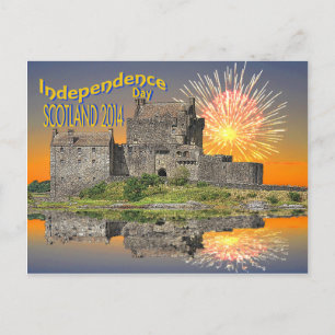 Postkarte feiert schottische Unabhängigkeit 2014