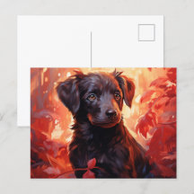 Postkarte Feu Fleuri