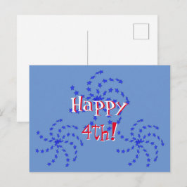 Postkarte - Feuerwerk Pinwheels