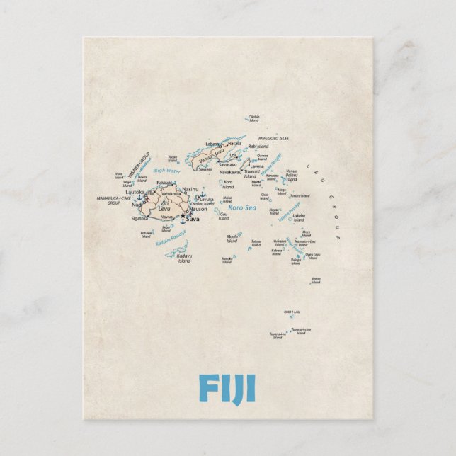 Postkarte Fiji (Vorderseite)