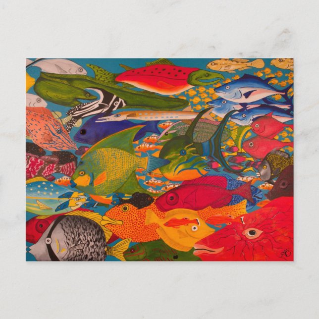 Postkarte Fisch (Vorderseite)