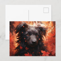 Postkarte Flämischer Hund