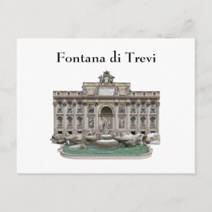Postkarte: Fontana di Trevi: Trevi-Brunnen Postkarte