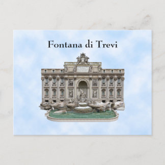 Postkarte: Fontana di Trevi: Trevi-Brunnen Postkarte