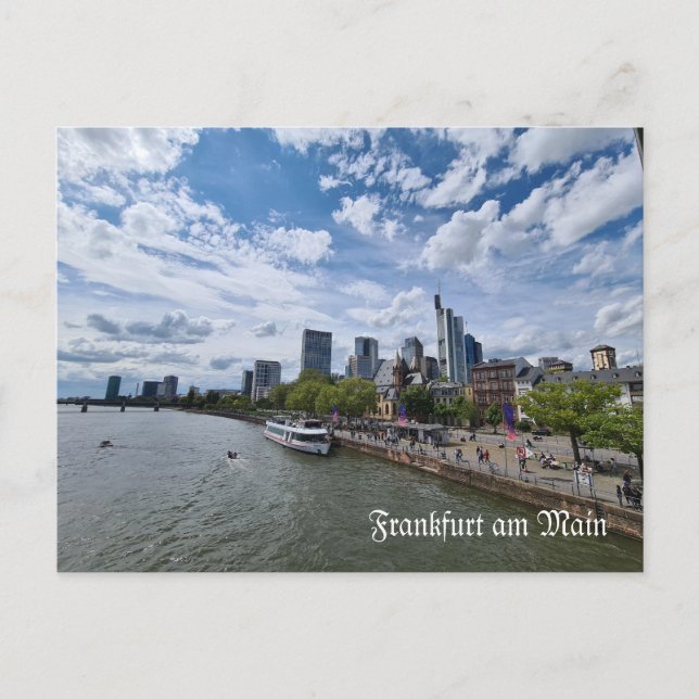 Postkarte, Frankfurt am Main Feiertagspostkarte (Vorderseite)