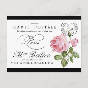 Postkarte - Französische Rose