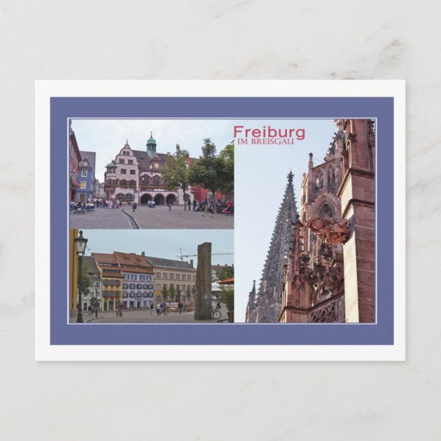 Postkarte Freiburg (Vorderseite)