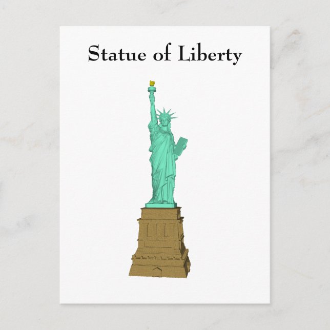 Postkarte: Freiheitsstatue Postkarte (Vorderseite)