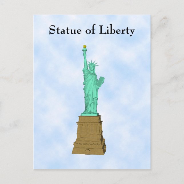 Postkarte: Freiheitsstatue Postkarte (Vorderseite)