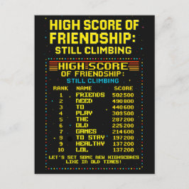 Postkarte „Friendship Highscore“