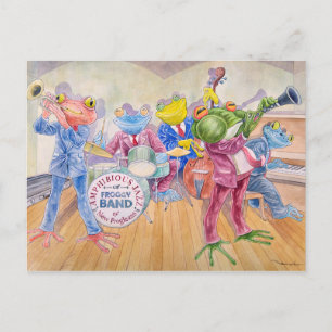 Postkarte "Froggy Band"