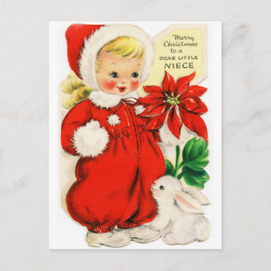 Postkarte "Frohe Weihnachten an eine "Liebe kleine