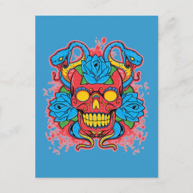 Postkarte für 2Schlangen (Vorderseite)