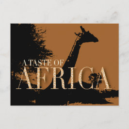 Postkarte für afrikanische Themed Party Einladung