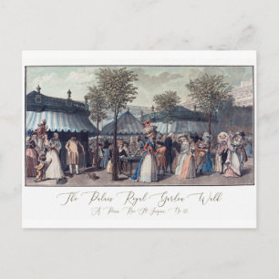 Postkarte für antike französische Mode