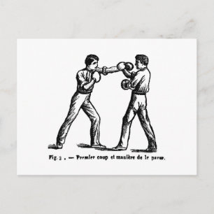 Postkarte für antikes Boxing