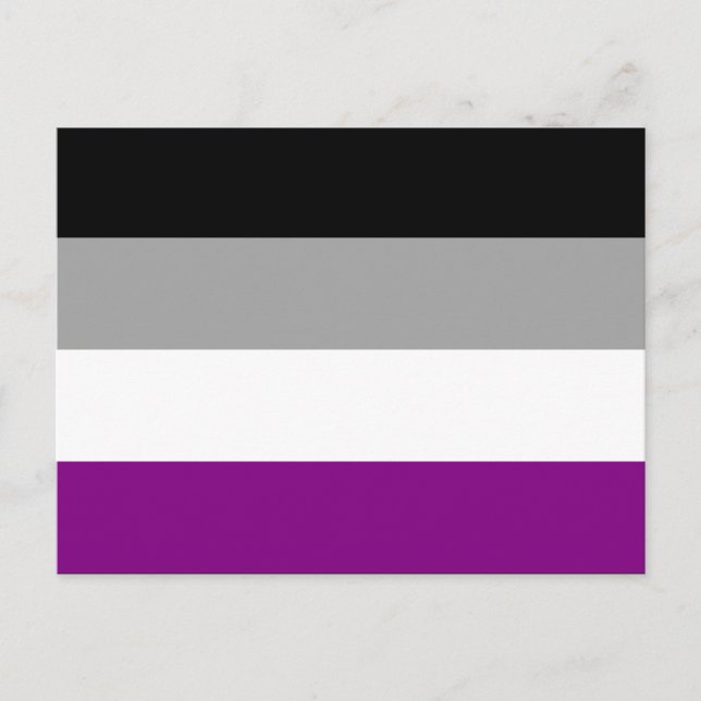 Postkarte für Asexualität (Vorderseite)
