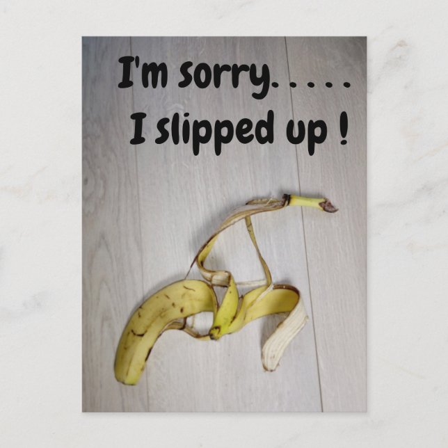 Postkarte für Bananenhaut (Vorderseite)