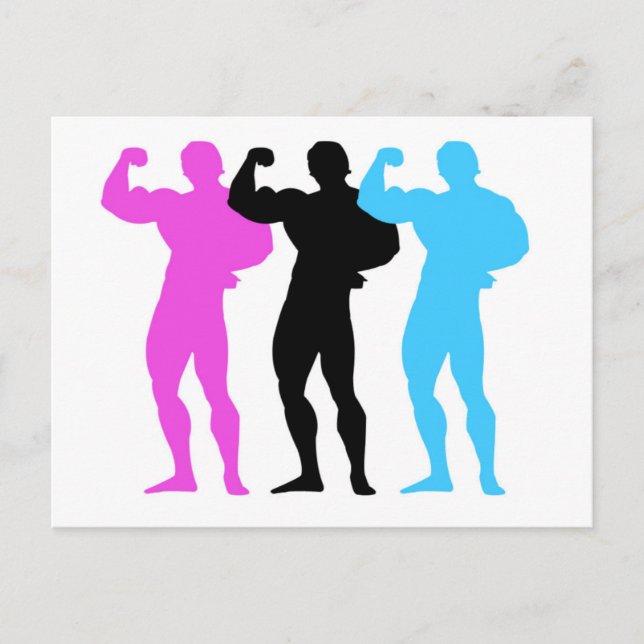Postkarte für Body Builders (Vorderseite)
