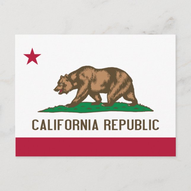 Postkarte für California (Vorderseite)