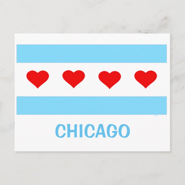 Postkarte für Chicago Heart (Vorderseite)